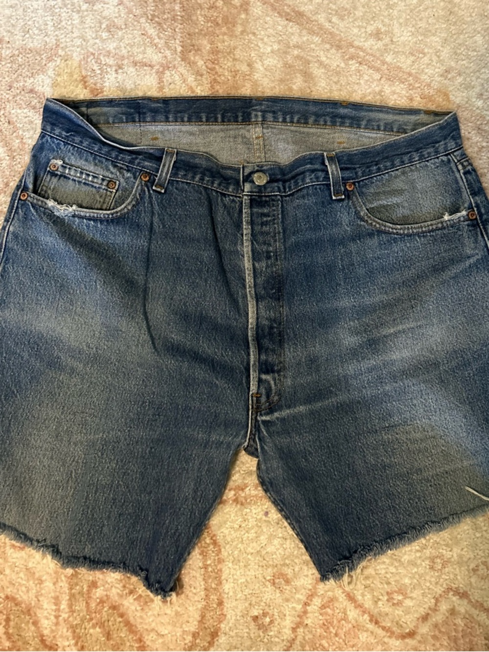 Men's Levi’s Dark Blue Denim cutoff shorts
